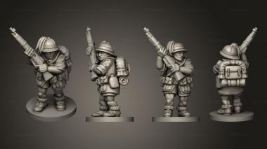 Military figurines ALTERNATIVE RIFLEMEN 21 3d model