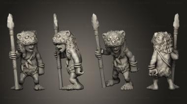 Military figurines Westfalia Halfling Feral 3d model