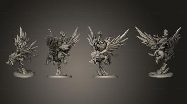 Military figurines Alvar Helga on Gryphon 3d model