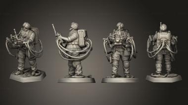 Military figurines Amanpreet Veteran Cyberdecker 3d model