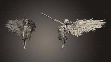 Military figurines Winged Valkyrie solo 3d model