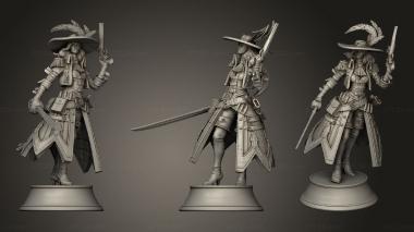 Military figurines Witch Hunter 3d model