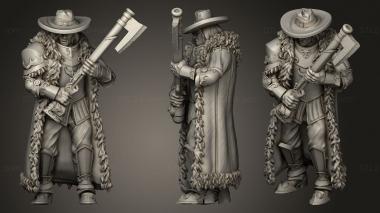 Military figurines Witch Hunters Hunter 3d model