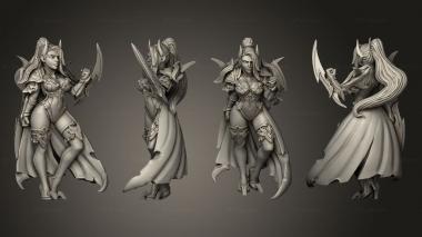Military figurines Witcher Elena 3d model