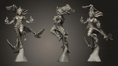 Military figurines Witcher Genevieve 3d model
