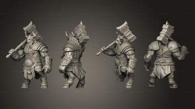 Military figurines Witcher Nutrir 3d model