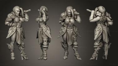 Military figurines Witcher Skyla 3d model