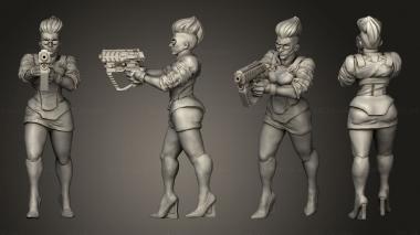 Military figurines Terrain COUNTER INTEL AGENT KATHLEEN RUBIO YUKIMASA 3d model