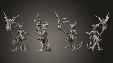 Military figurines Wizard Guild Dragon Sorceress 3d model