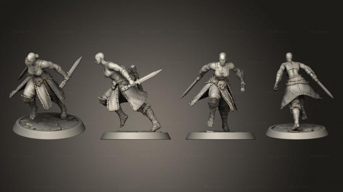 Military figurines (Amazon Heavy Dagger Run, STKW_2385) 3D models for cnc