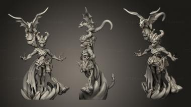 Military figurines Wizard Guild Dragon Sorceress 3d model