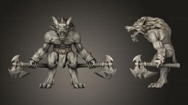 Military figurines Worgen 3d model