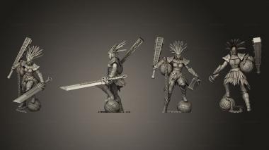 Military figurines Amazon Heavy Weapon Master Full 3d model