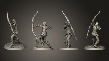 Military figurines Amazon Light Bow Attack 3d model