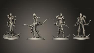 Military figurines Amazon Light Bow Chief 3d model