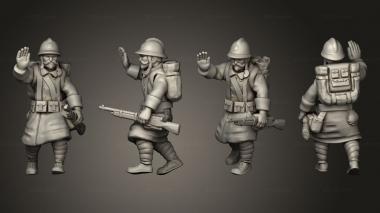 Military figurines French Soldier 3d model