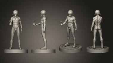 Military figurines xavier cerebro 3d model