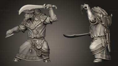 Military figurines Yak Folk 3d model