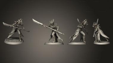 Military figurines Amazon Light Spear Attack 3d model