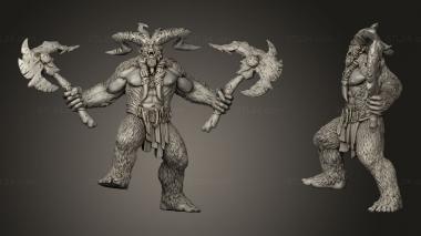 Military figurines Yetis Yeti Crouching 3d model