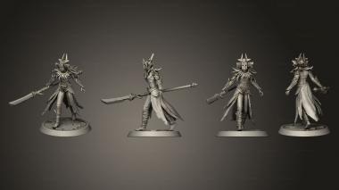 Military figurines Amazon Light Spear Walk 3d model