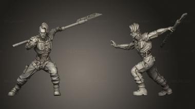 Military figurines Zahar 3d model