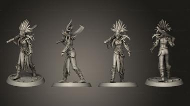 Military figurines Amazon Light Sword Walk 3d model