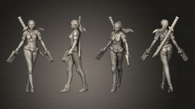 Military figurines ZARAH KUSANAGI 3d model