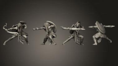 Military figurines Amazon 3d model