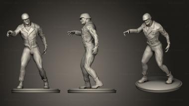 Military figurines zombie biker 3d model