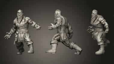 Military figurines Zombie Blacksmith 3d model