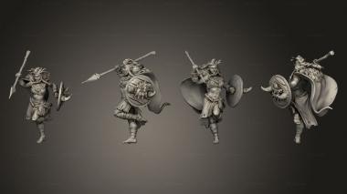 Military figurines Amazons 01 3d model