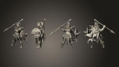 Military figurines Amazons 02 3d model