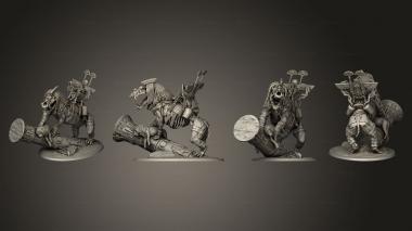 Military figurines Amenhotep the Terrible on Ammit 3d model