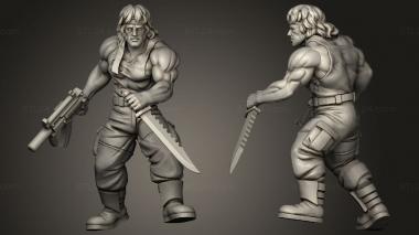 Military figurines zorbo and duke Belt 3d model