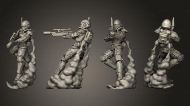 Military figurines Ancient Bounty Hunter 3d model