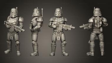 Military figurines Ancient Dark Trooper 01 3d model