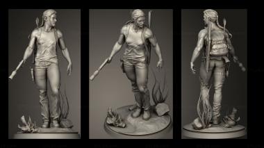Military figurines Abby 3d model