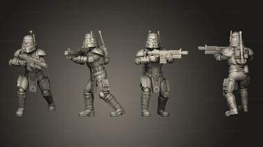 Military figurines Ancient Dark Trooper 03 3d model