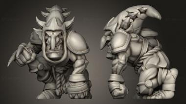Military figurines night goblin lineman 3d model