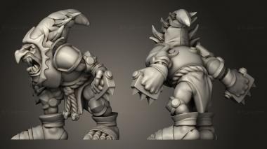 Military figurines night goblin lineman 3d model