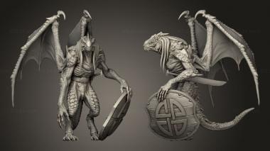 Military figurines Abishai Green 3d model