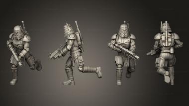 Military figurines Ancient Dark Trooper 05 3d model