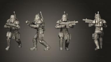 Military figurines Ancient Dark Trooper 07 3d model