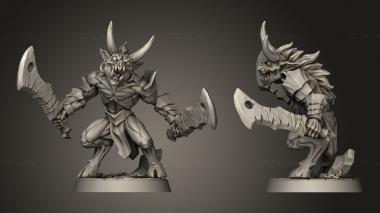 Military figurines Abyss Demons Cleaver 3d model