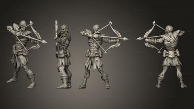 Military figurines Ancient Guard A Bow 1 3d model