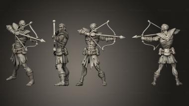 Military figurines Ancient Guard A Bow 2 3d model