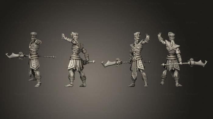 Military figurines (Ancient Guard C Staff 1, STKW_2442) 3D models for cnc