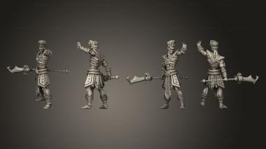 Military figurines Ancient Guard C Staff 1 3d model