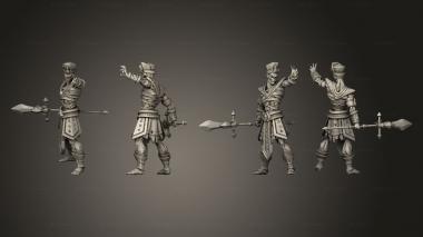 Military figurines Ancient Guard C Staff 2 3d model